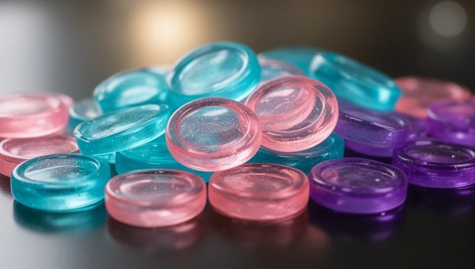 Glass-themed virtual chips